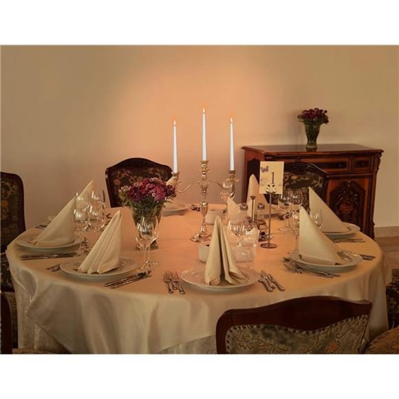 12 Pack Tall Taper Candles - 10 Inch White Dripless, Unscented Dinner Candle - Picture 6 of 6